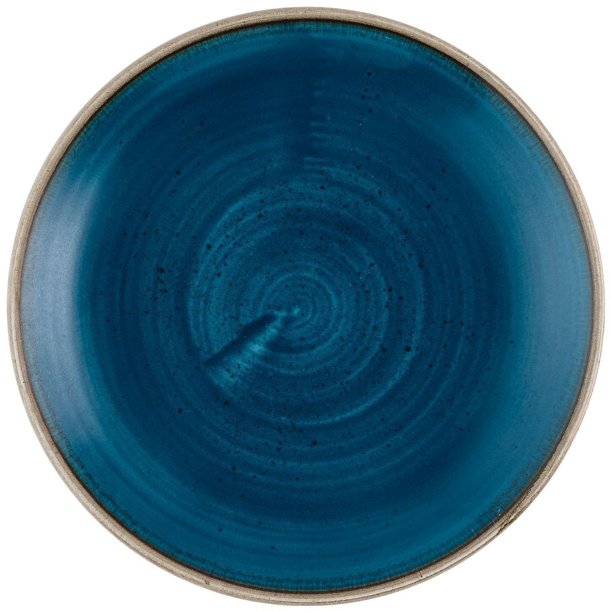 Piatto Piano Coupe 16,5 Cm Stonecast Java Blue - Churchill