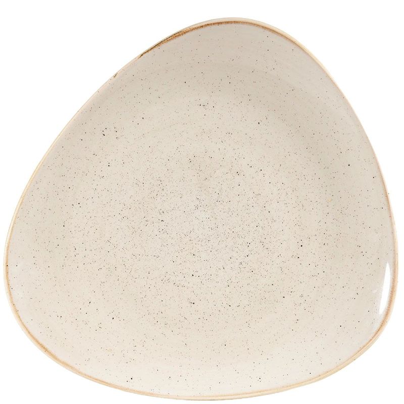 Piatto Triangolare 28,5 Cm Stonecast Nutmeg Cream - Churchill