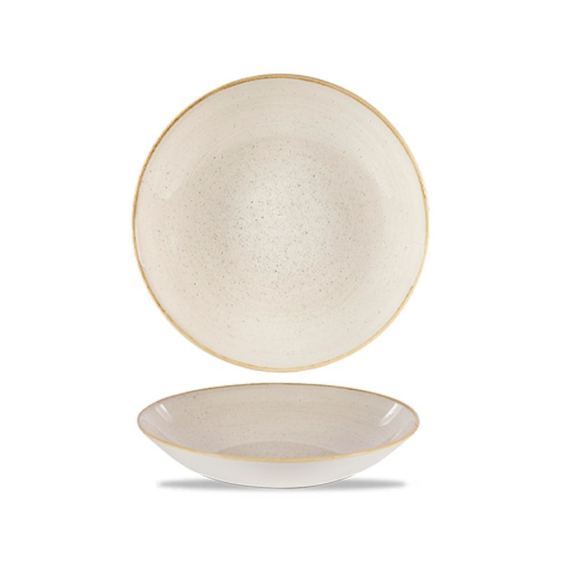 Ciotola Fonda Coupe 31 Cm Stonecast Nutmeg Cream - Churchill
