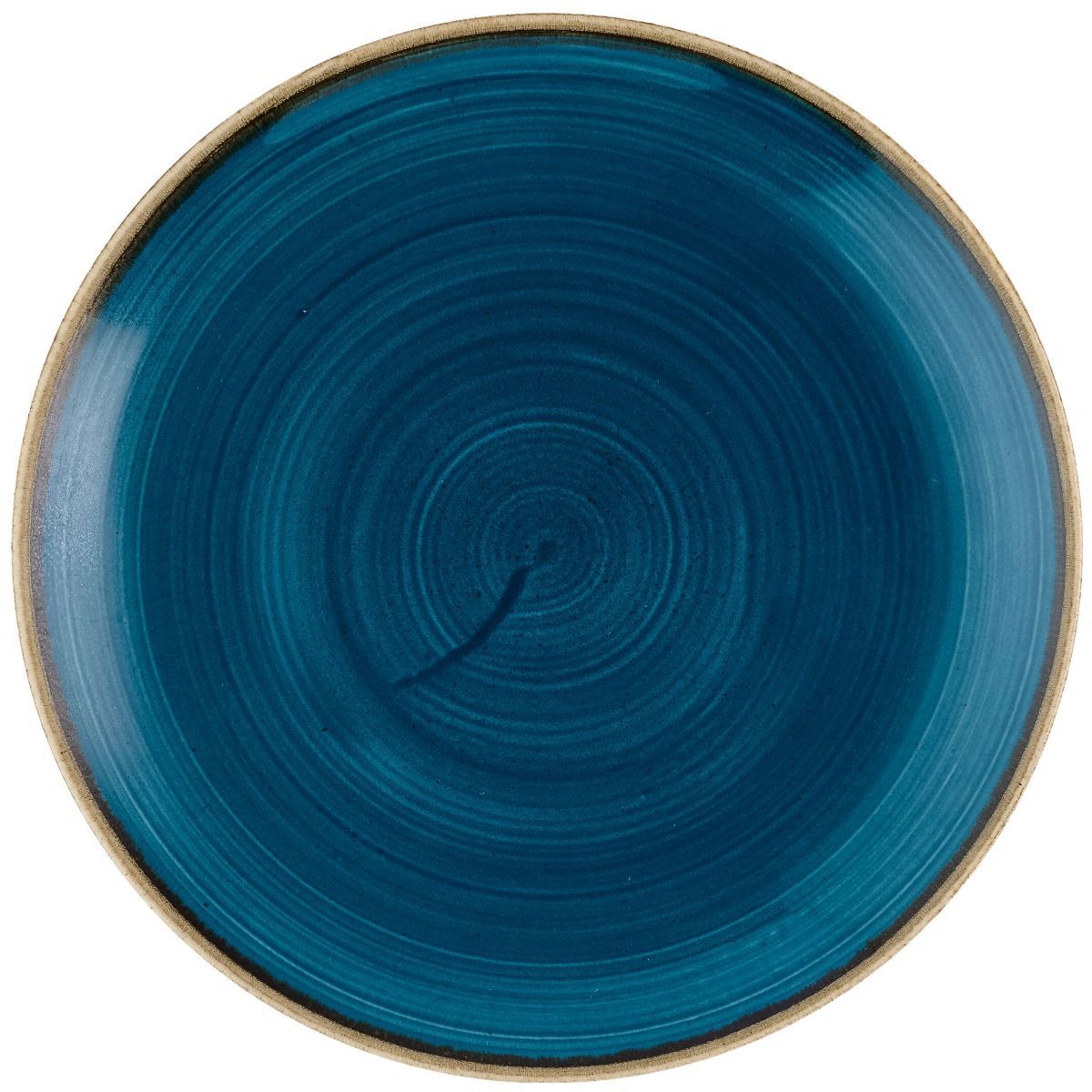 Piatto Piano Coupe 21,7 Cm Stonecast Java Blue - Churchill