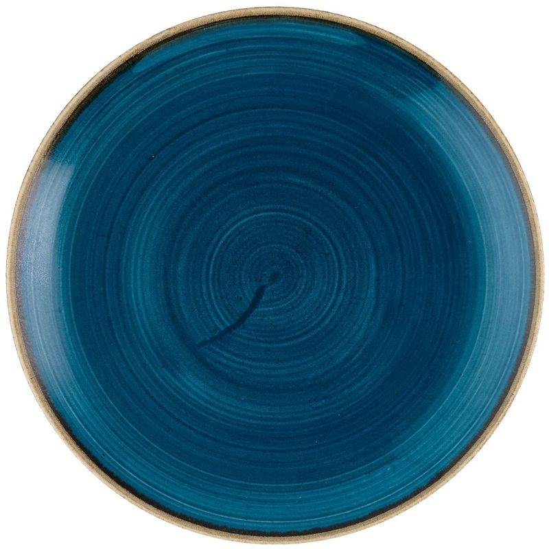 Piatto Piano Coupe 21,7 Cm Stonecast Java Blue - Churchill