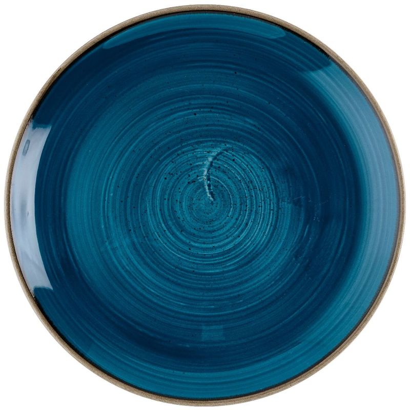 Piatto Piano Coupe 28,8 Cm Stonecast Java Blue - Churchill