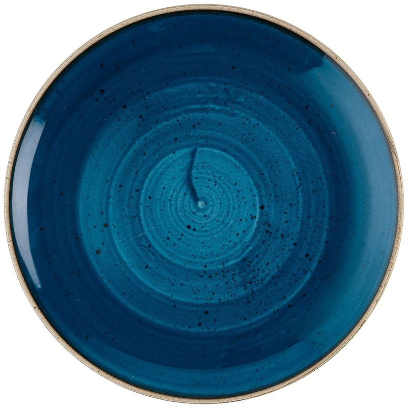 Piatto Piano Coupe 26 Cm Stonecast Java Blue - Churchill