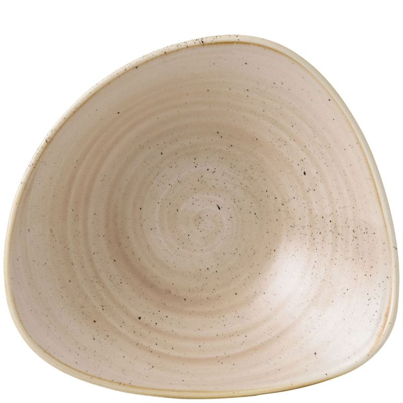 Ciotola Triangolare 23,5 Cm Stonecast Nutmeg Cream - Churchill