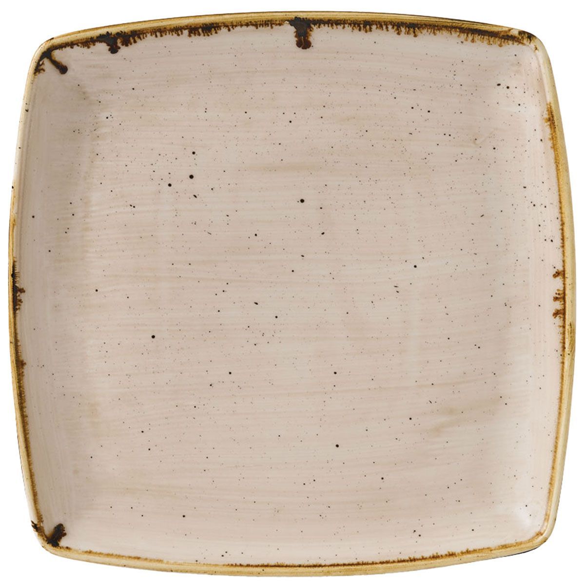 Piatto Quadrato Stonecast Nutmeg Cream - Churchill