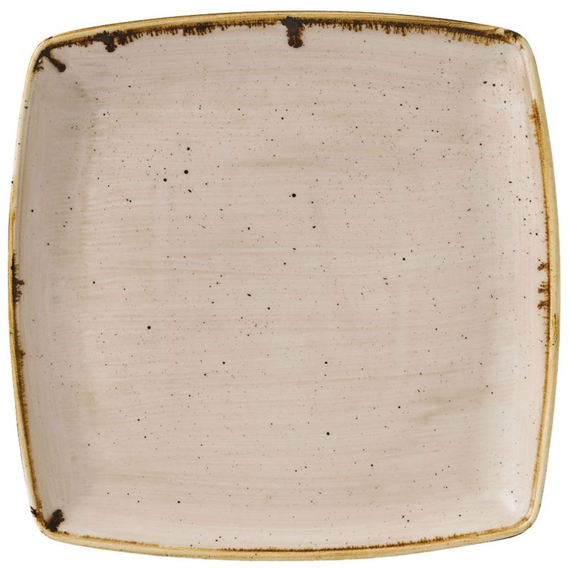 Piatto Quadrato Stonecast Nutmeg Cream - Churchill