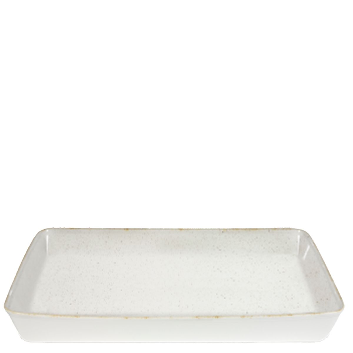 Piatto Rettangolare 53 X 32,5 Cm Stonecast Barley White Alchemy Buffet Ceramic Servingware - Churchill