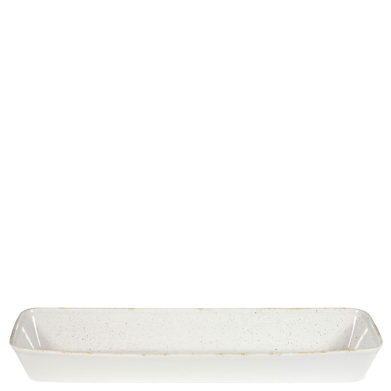 Piatto Rettangolare 53 X 16 Cm Stonecast Barley White Alchemy Buffet Ceramic Servingware - Churchill