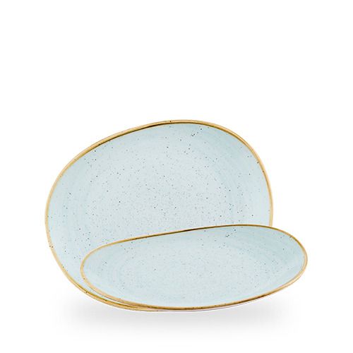 Piatto Organic Opal 26 x 21,8 cm Stonecast Duck Egg - Churchill