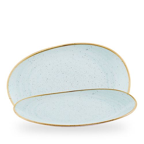 Piatto Organic Opal 34,5 x 23,5 cm Stonecast Duck Egg - Churchill