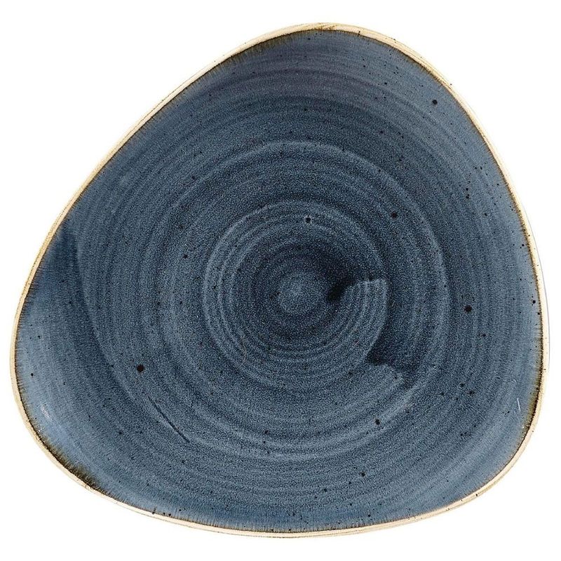 Piatto Piano Triangolare 26,5 Cm Stonecast Blueberry - Churchill
