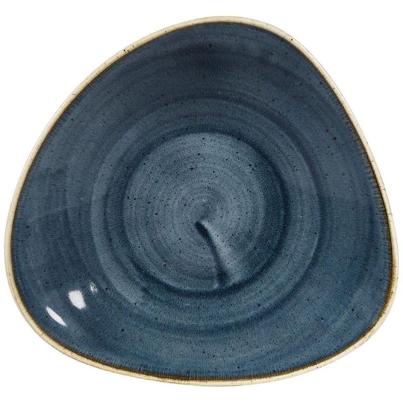 Ciotola Triangolare Poco Profonda 27,2 Cm Stonecast Blueberry - Churchill