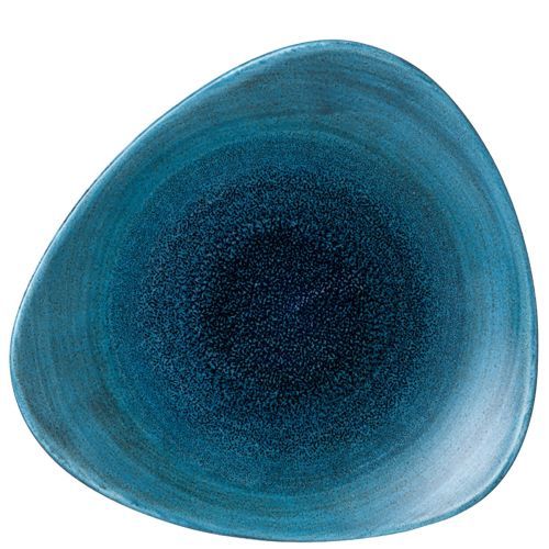 Piatto Triangolare 24,5 Cm Stonecast Aqueous Lagoon - Churchill