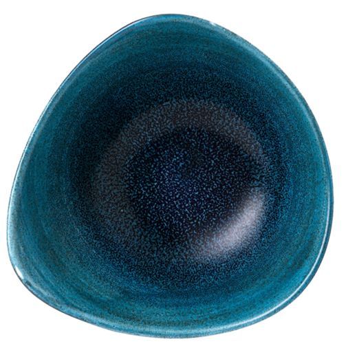 Ciotola Triangolare 18,5 Cm Stonecast Aqueous Lagoon - Churchill
