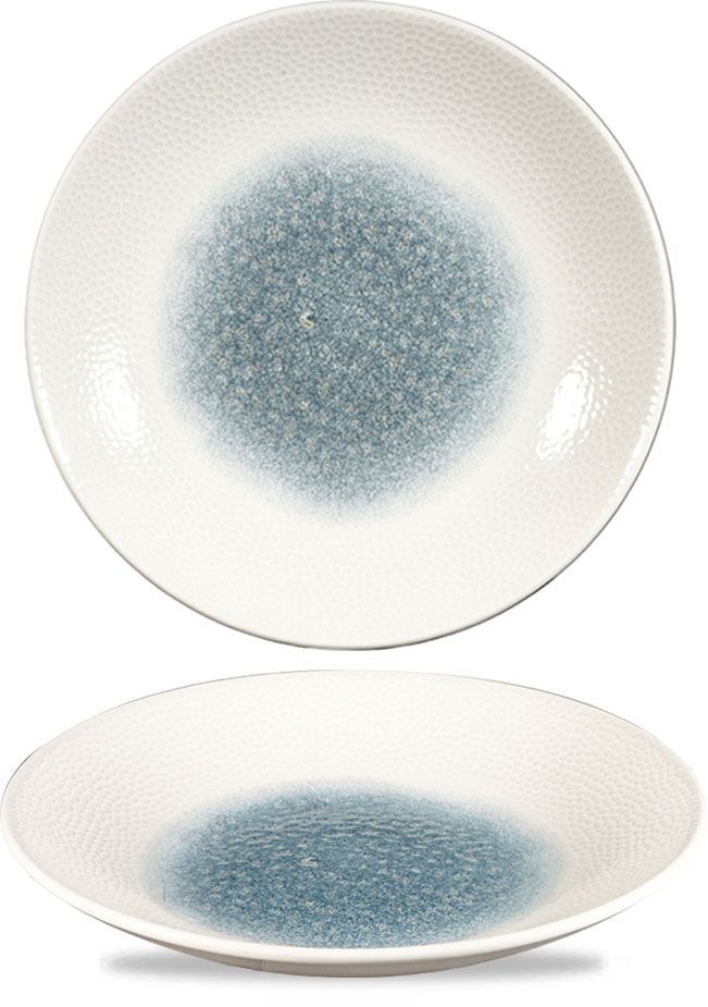 Piatto Fondo 28,1 Cm Isla Glass Topaz Blue - Churchill