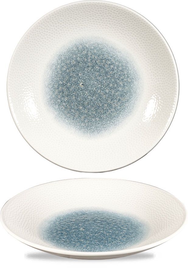 Piatto Fondo 25,5 Cm Isla Glass Topaz Blue - Churchill