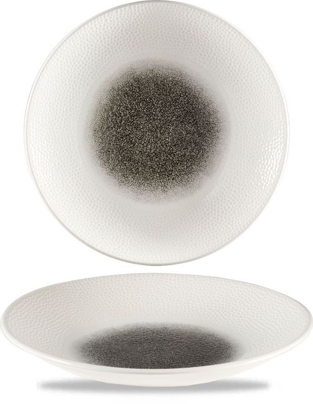 Piatto Fondo 25,5 Cm Isla Glass Quartz Black - Churchill