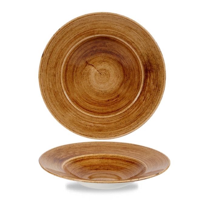 Piatto Fondo Falda Larga 28 Cm Stonecast Patina Vintage Copper - Churchill
