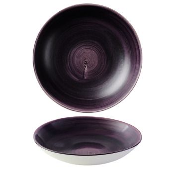 Piatto Fondo 24,8 Cm Stonecast Patina Deep Purple - Churchill