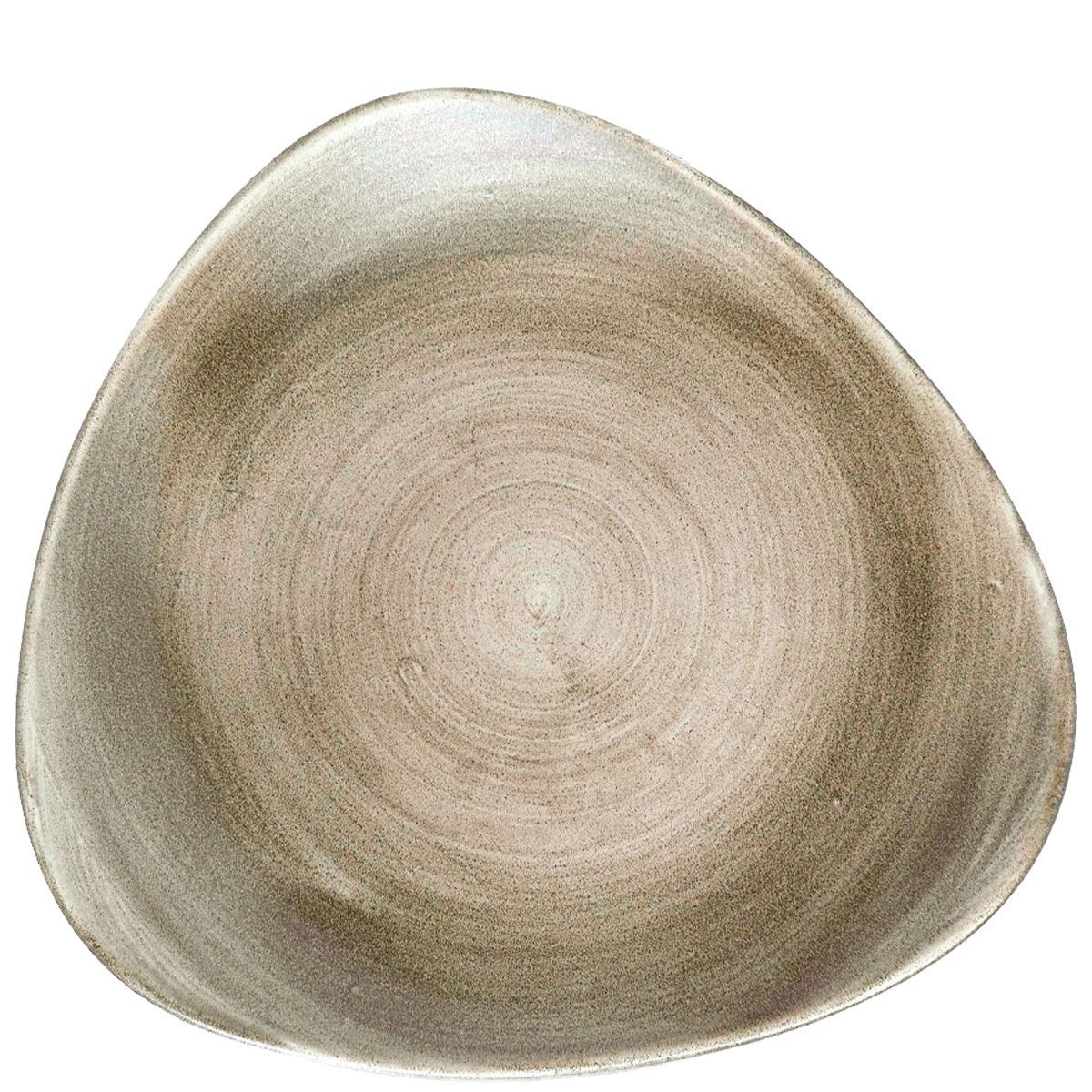 Piatto Triangolare 28,5 Cm Stonecast Patina Antique Taupe - Churchill