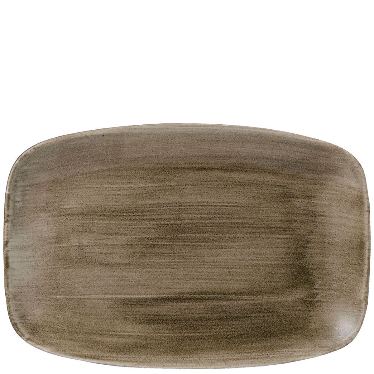 Piatto Oblungo 30 X 19,9 Cm Stonecast Patina Antique Taupe - Churchill