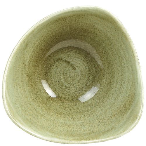 Ciotola Triangolare 18,5 Cm Stonecast Patina Burnished Green - Churchill