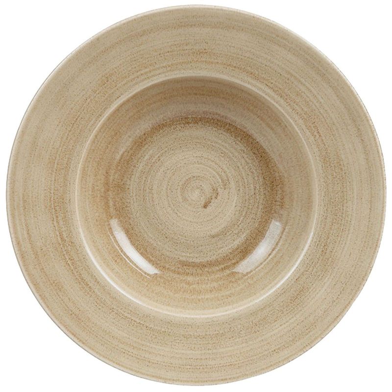 Piatto Fondo Falda Larga 28 Cm Stonecast Patina Antique Taupe - Churchill