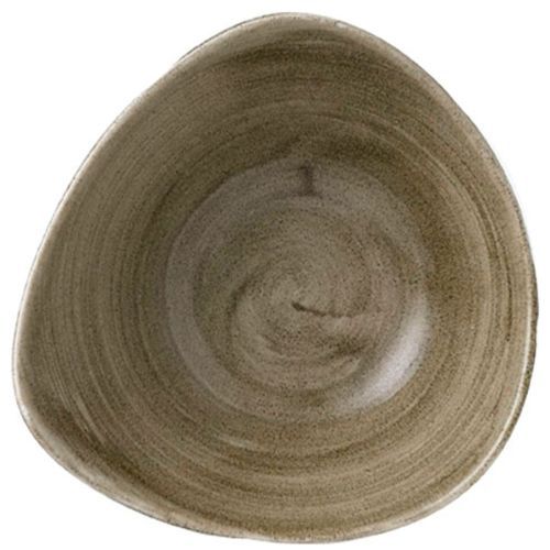 Ciotola Triangolare 18,5 Cm Stonecast Patina Antique Taupe - Churchill