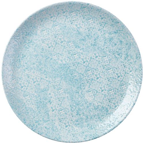 Piatto Piano 28,8 Cm Aquamarine Vintage Prints Med Tiles - Churchill