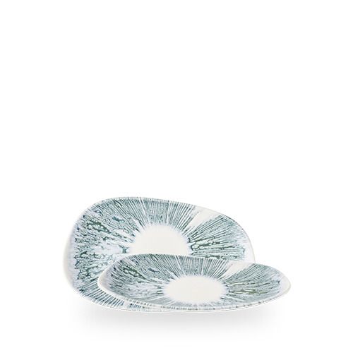 Piatto Rettangolare Organic Opal 22 x 13 cm Lyra Blue - Churchill