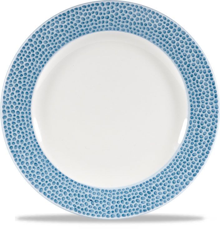 Piatto Piano 17 Cm Isla Spinwash Ocean Blue - Churchill
