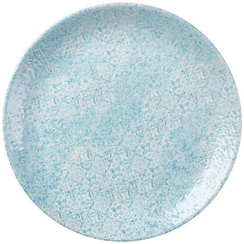 Piatto Piano 21,7 Cm Aquamarine Vintage Prints Med Tiles - Churchill