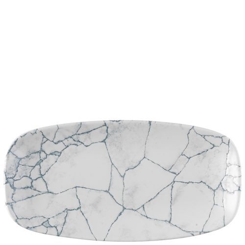 Piatto Oblungo 29,8 X 15,3 Cm Studio Prints Kintsugi Pearl Grey - Churchill