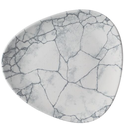 Piatto Triangolare 24,5 Cm Studio Prints Kintsugi Pearl Grey - Churchill