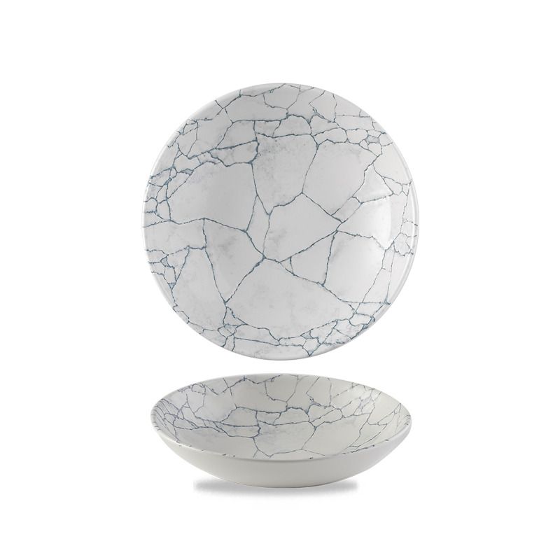 Piatto Fondo 24,8 Cm Studio Prints Kintsugi Pearl Grey - Churchill