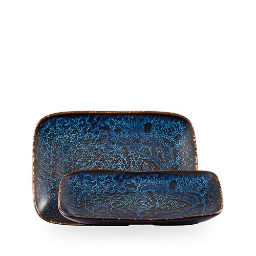 Vassoio Profondo Natural 26 x 18 cm Fresco Shappire Blue - Churchill