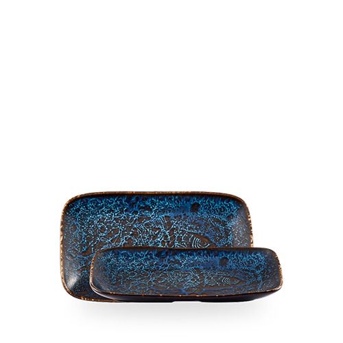 Vassoio Profondo Natural 22 x 13 cm Fresco Shappire Blue - Churchill