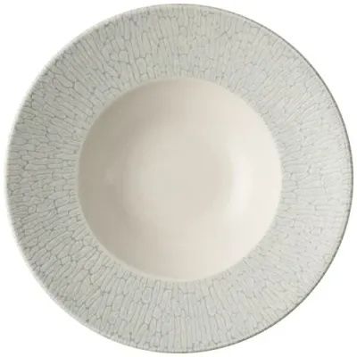 Piatto Fondo Falda Larga 24 Cm Inked Collection Delta Grey - Churchill
