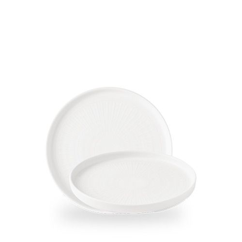 Piatto Walled 21cm Inked Collection Era White - Churchill