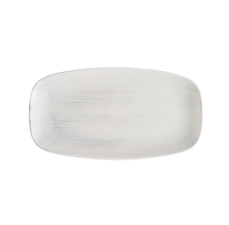 Piatto Oblungo 35,5 X 18,9 Cm Stonecast Canvas Grey - Churchill