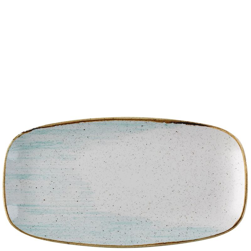 Piatto Oblungo 35,5 X 18,9 Cm Stonecast Accents Duck Egg - Churchill