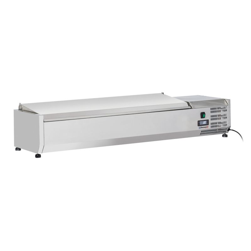 Saladette da Banco con Coperchi 6 x GN 1/4 - Casselin