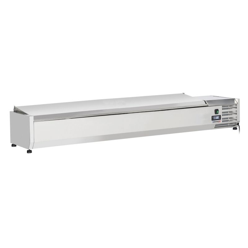 Saladette da Banco con Coperchi 8 x GN 1/4 - Casselin