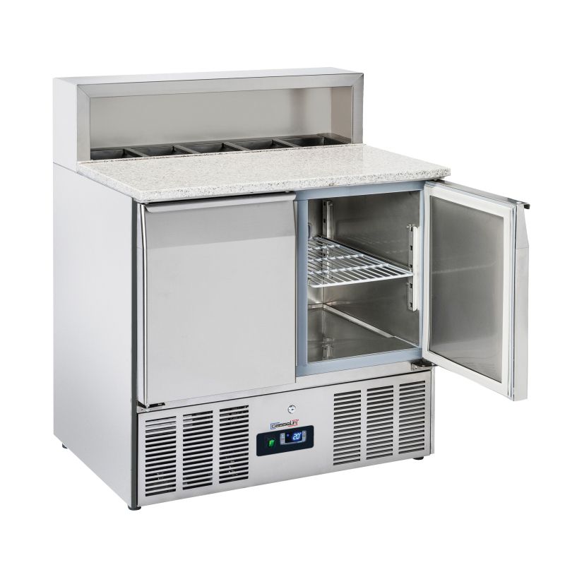Saladette di Preparazione 2 Porte GN 1/1 Granito - Casselin