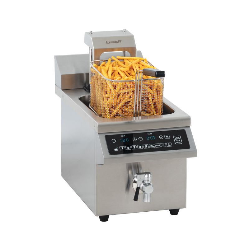 Friggitrice Ad Induzione Con Scarico E Sollevamento Automatico 8 l - Casselin