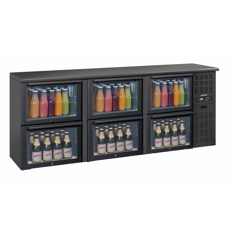 Back Bar 3 x 2 Cassetti Vetro - Casselin