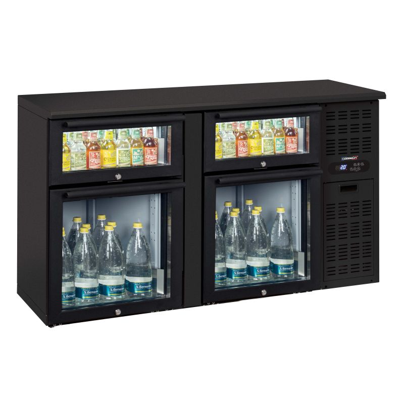 Back Bar 2 x 2 Cassetti Misto Vetro - Casselin