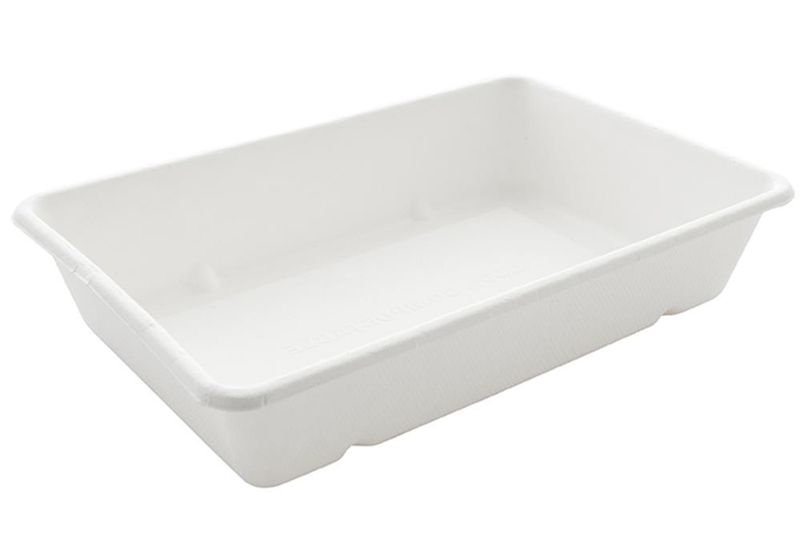 Set 480 Vaschetta in polpa 23 x 15,5 cm 1200 ml - Byo