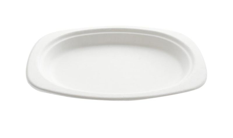 Set 250 Piatto piano ovale in polpa 23 x 16,5 cm Classic - Byo
