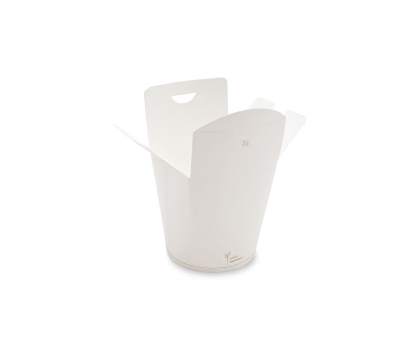 Set 500 Box take away rotondo antimacchia in carta 8 x 9,5 cm - Byo